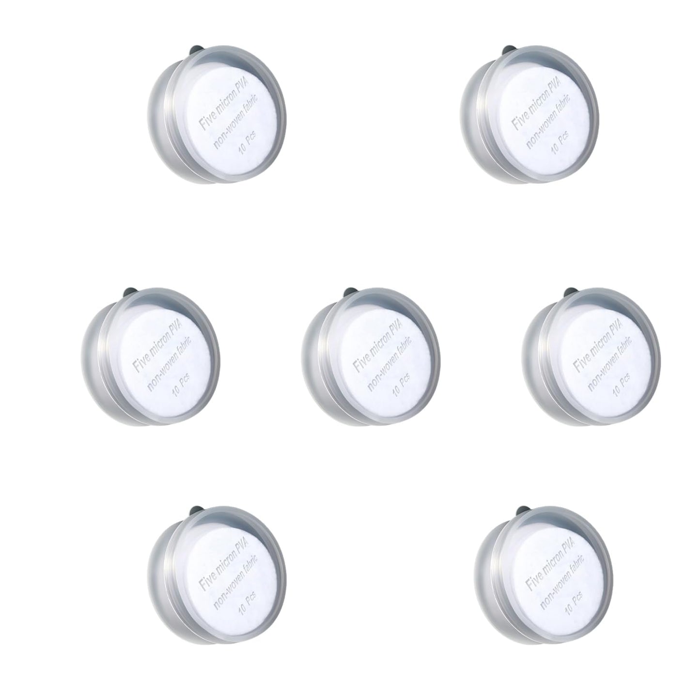 VEZE Water Filter Visible Filtering Effect 6-fold Filtration, 360° Rotating Faucet Water Filter.Kitchen Bathroom Universal Swivel Sink Filter. Detachable for Cleaning and Reuse. (White)