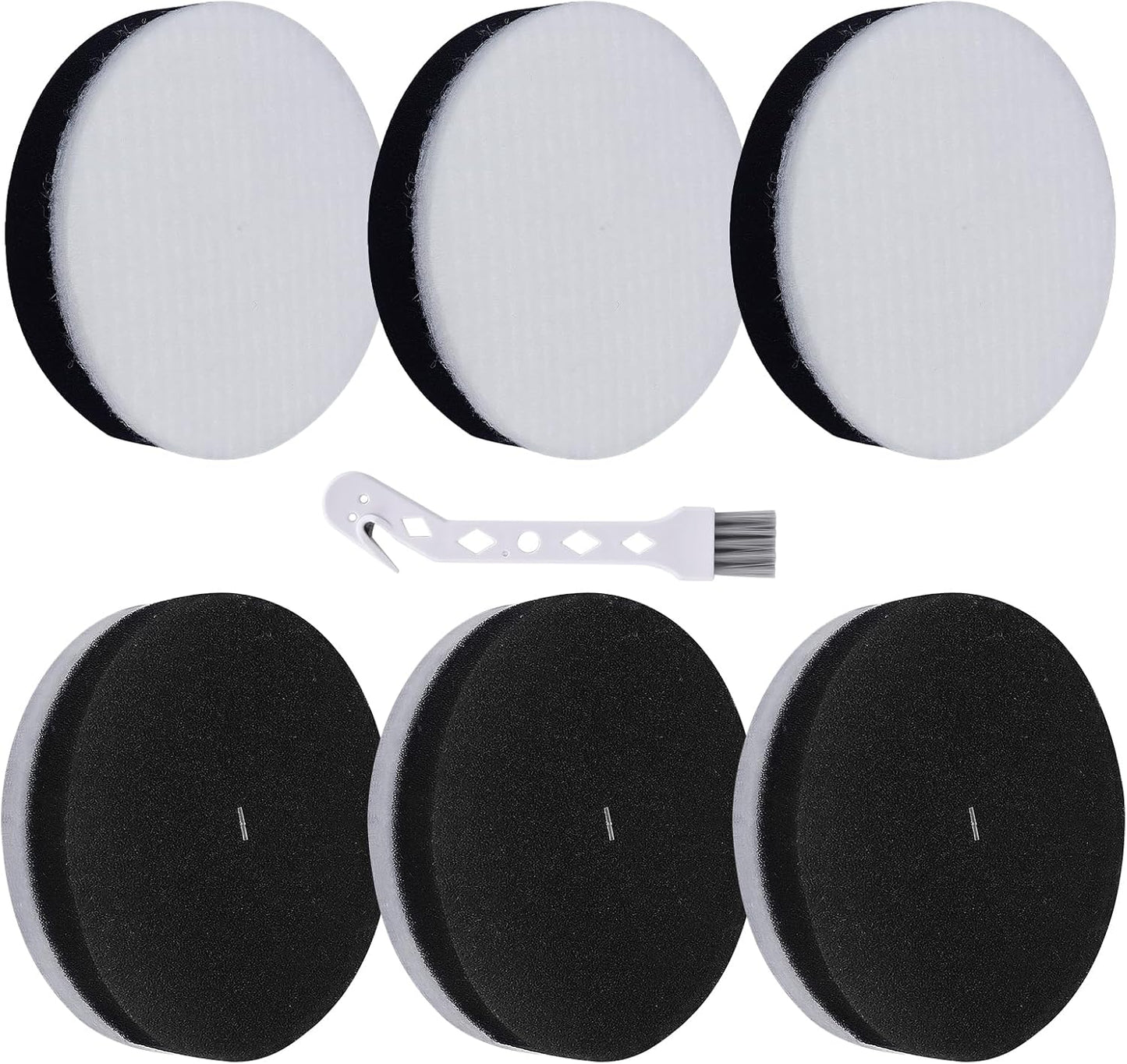 NEU100 Replacement Filter Compatible with Eureka Airspeed Compact Bagless Upright Vacuum NEU100 NEU10AE4 NEU10AE5 NEU102 Series Washable Foam Filters, Compare to Part # E0106, 6 Pack