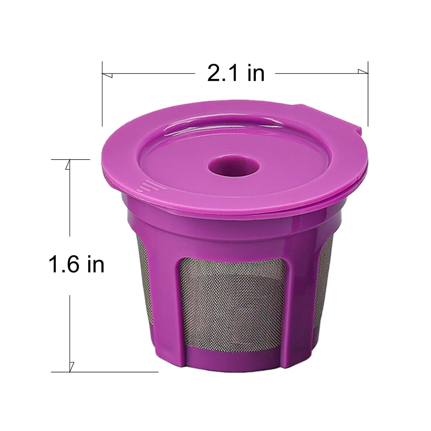 Reusable K Cups Coffee Filters 4 Pack Coffee Pods Compatible with Keurig Brewers 1.0 and 2.0Coffee Makers - Universal Kcup Filters Fit Refillable Kcup Coffee Pods