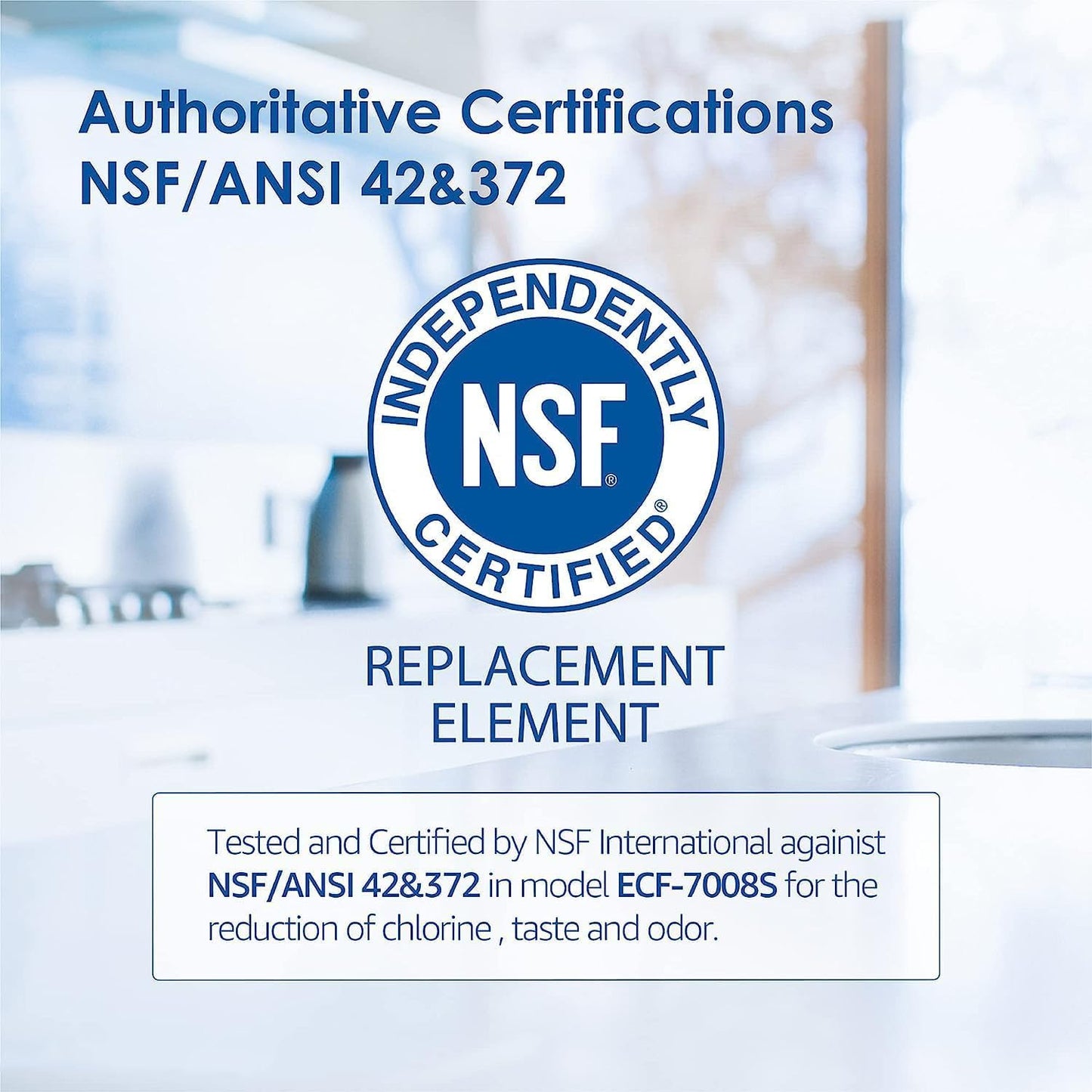 Waterdrop NSF Certified Water Filter, Replacement for All PUR®, PUR®PLUS Faucet Filtration Systems, Pur® RF-9999® Faucet Water Filter (2 Count), Model No.: WD-C08A
