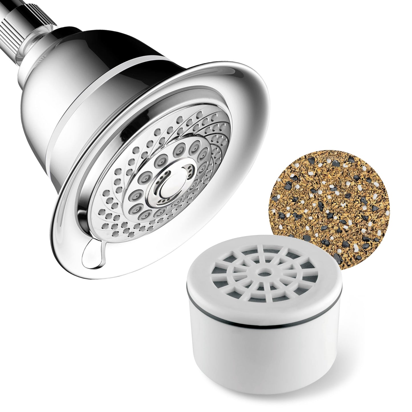 AquaCare by HotelSpa 1139 Replacement Disposable Enriched KDF Cartridge for Compact Universal Shower Filter or Filtered Shower Heads/Handheld Showers