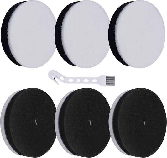 NEU100 Replacement Filter Compatible with Eureka Airspeed Compact Bagless Upright Vacuum NEU100 NEU10AE4 NEU10AE5 NEU102 Series Washable Foam Filters, Compare to Part # E0106, 6 Pack