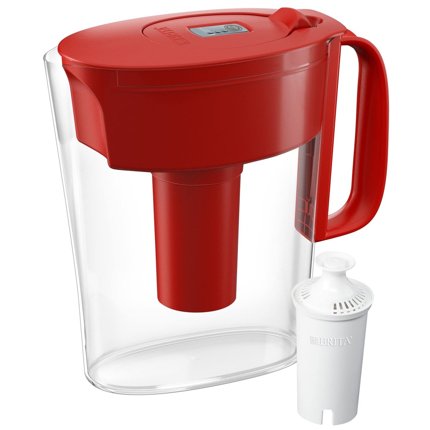 Brita Small 6 Cup Water Filter Pitcher, Made Without BPA, White, Metro, 4 Count Standard Replacement Filters