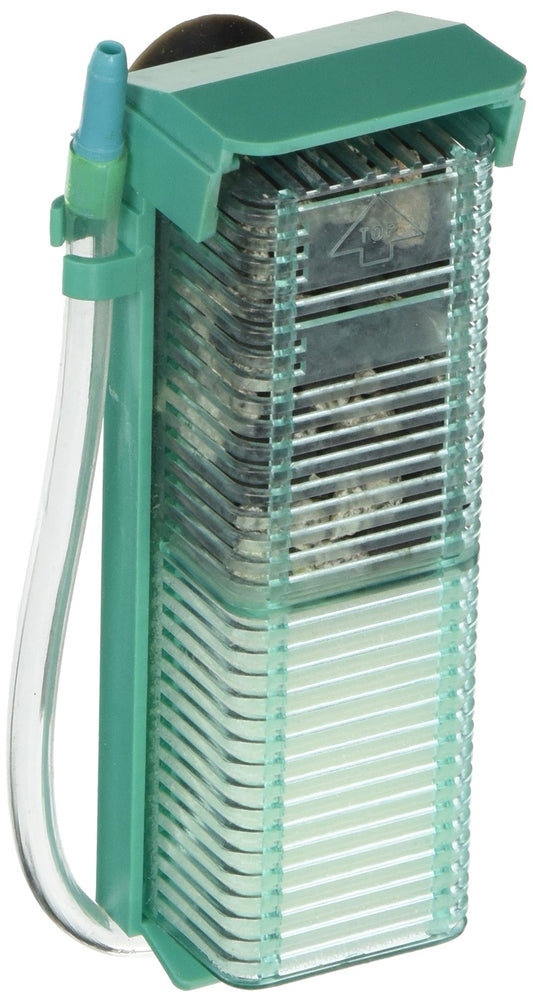 Penn-Plax Small World Aquarium Filter – Comes with a Disposable Media – Safe for Freshwater and Saltwater Setups (SWF1)