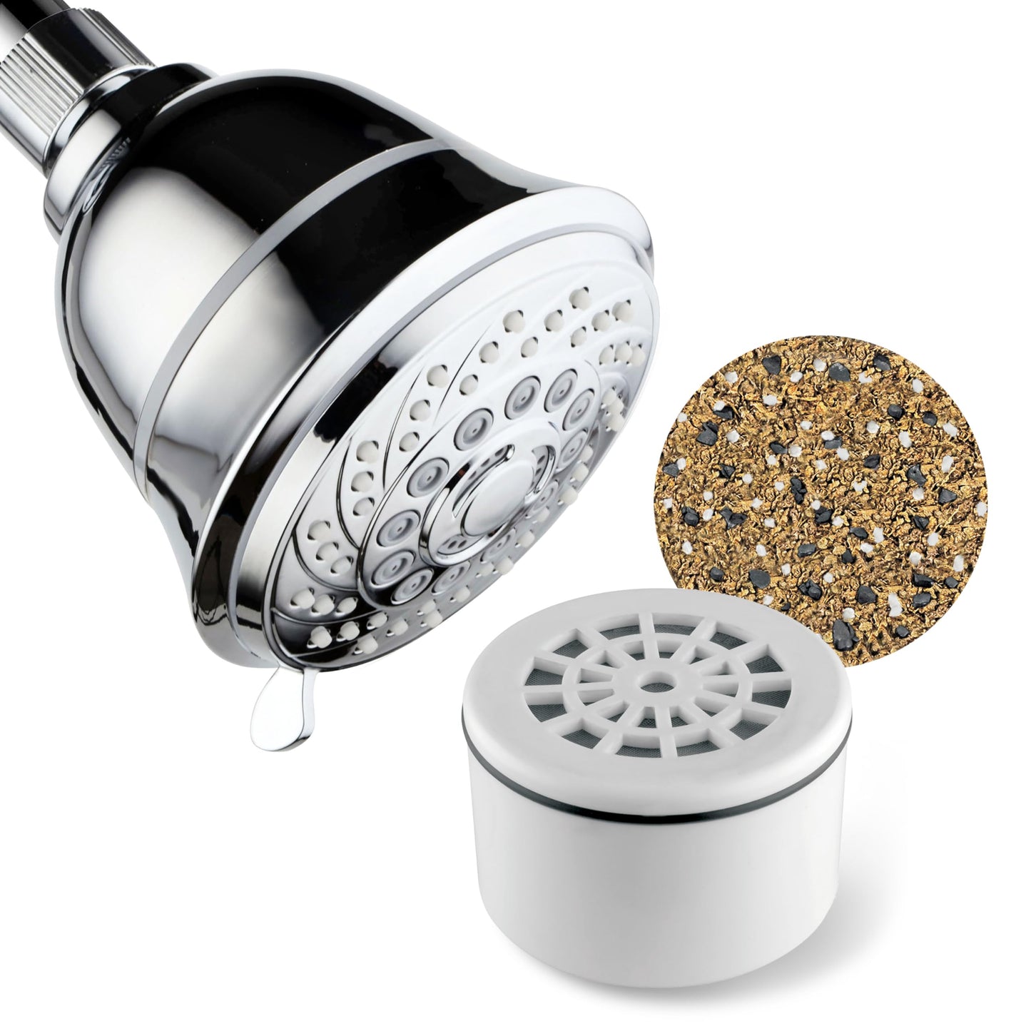 AquaCare by HotelSpa 1139 Replacement Disposable Enriched KDF Cartridge for Compact Universal Shower Filter or Filtered Shower Heads/Handheld Showers